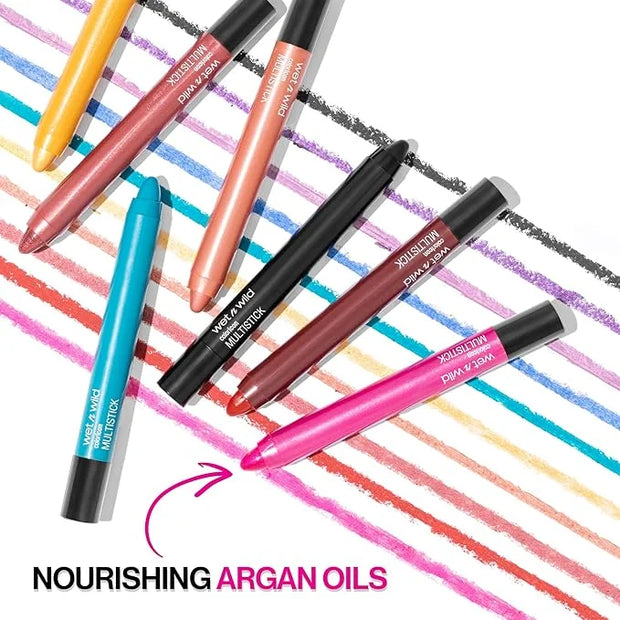 wet n wild Color Icon Cream Eyeshadow Makeup Multi-Stick Peach Born To Flirt (Pack of 2) - Product Image