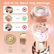 Replacement Heads for Finishing Touch Flawless Facial Hair Remover Device for Women, Replacement Blades for Flawless Repla...