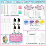 JCOOS Lip Gloss Making Kit, Lip Gloss Set for Teens Lip Kit Fun DIY Lipgloss Making Kit, Diy Lip Balm Kit Make Your Own Li...