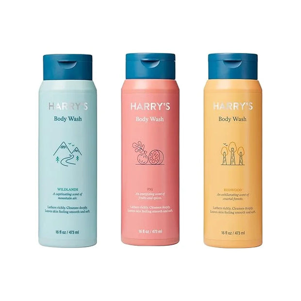 Harry's Men's Body Wash Shower Gel, Variety - Fig, Wildlands, Redwood (Pack of 3) - Product Image