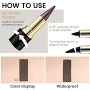 Kaely Brown Gel Eyeliner Pencil,Waterproof Smudge Proof Eye Liner Pen,Cat Eye Goth Halloween Makeup,Eye Black Face Paint L...