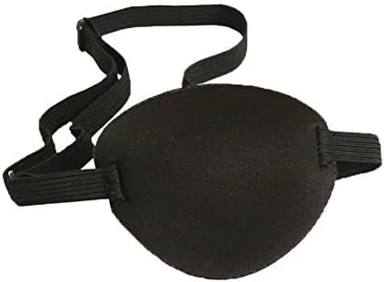 2 Pcs Adult Kid's Black Adjustable Soft and Comfortable Pirate Eye Patch Single Eye Mask for Amblyopia Lazy Eye - Product ...