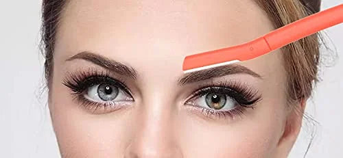 Chaosss &., Facial Fuzz-Free Razor, Eyebrow Trimmer Chaosss Co. Professional Exfoliating Dermaplaning Tool, Peach Fuzz Sha...
