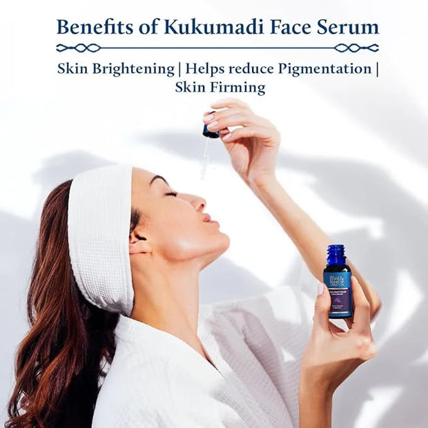 Blue Nectar Dark Circles Under Eye Serum with Plant Based Niacinamide from Potato (1Fl Oz) along with Kumkumadi Face Oil, ...