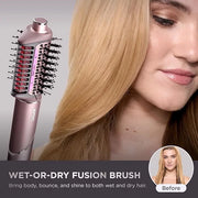 Shark FlexFusion Hair Straightener & Powerful Hair Dryer with Fusion Hair Brush, Ceramic Air Styler with Auto-Wrap Hair Cu...