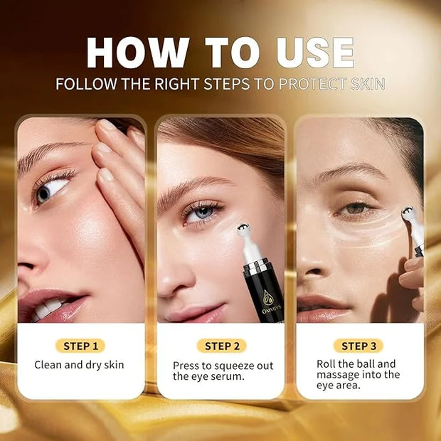 Caffeine Eye Cream, Under Eye Cream for Dark Circles and Puffiness, Eye Serum Anti-aging, Brightens, and Fine Lines, Eye C...