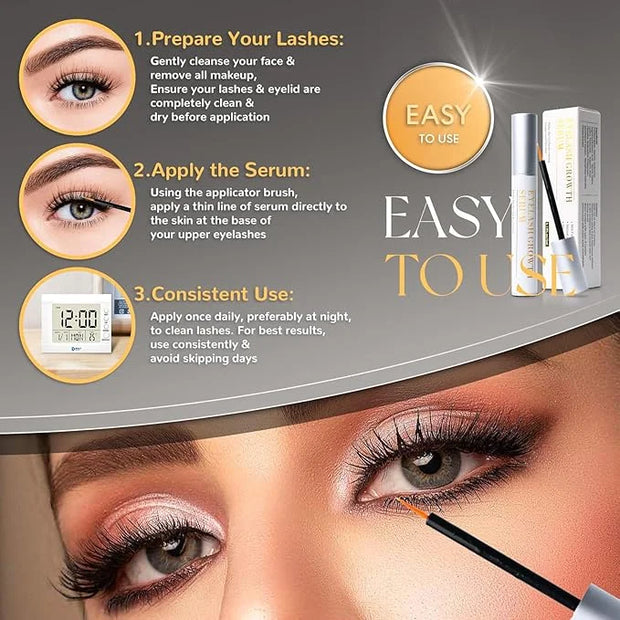 AMAZING LashForce Eyelash Growth Serum (5 ml) Eye Lash Serum For Eyelash And Eye brow Growth Serum - To Grow Lashes Thicke...