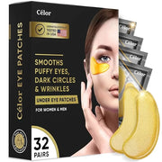CÉLOR Under Eye Patches for Puffy Eyes and Dark Circles (32 Pairs) with Amino Acid & Collagen - Under Eye Masks Great for ...