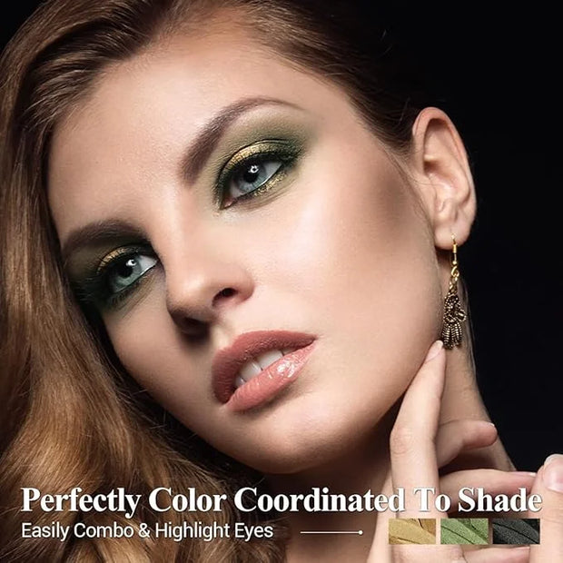 3PCS Cream Eyeshadow Stick,Pro Longwear Eye Shadow Sticks Pencil Crayon Makeup Sets-Golden Forest - Product Image