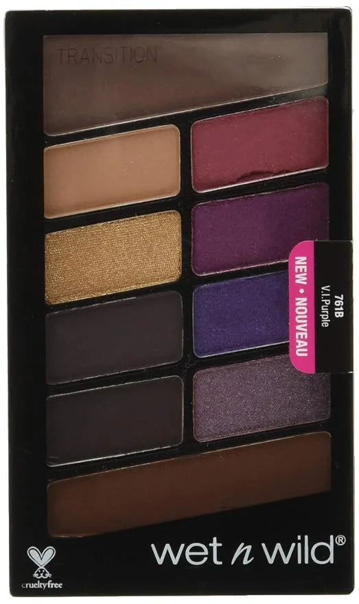 wet n wild Color Icon 10-Pan Eyeshadow Makeup Palette, Long Lasting, Shimmer, Metallic, Glittery, Matte, Rich Smooth Pigme...