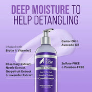 The Mane Choice The Alpha Easy On The Curls Hydration Curly Hair Conditioner, Nourishing Detangling Conditioner Enriched w...