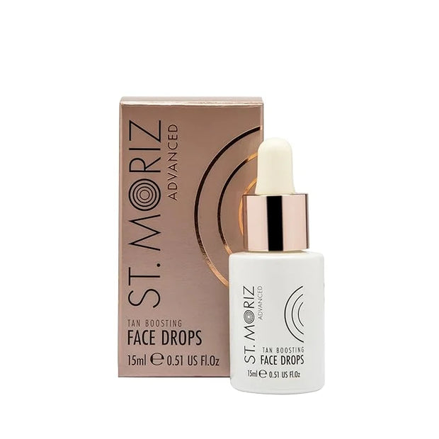St. Moriz Advanced Self Tanning Drops for Face, Tan Boosting Face Drops (0.51 Fl Oz) - Self Tanner Bronzing Drops for Face...