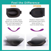 Bucky 40 Blinks No Pressure Printed Eye Mask for Travel & Sleep, Tie-Dye, One Size - Product Image