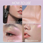 Jolilab Metallic Liquid Chameleon Eyeshadow, Multi-Dimensional Eye Looks, Long-lasting Holographic Glitter Multichrome Eye...