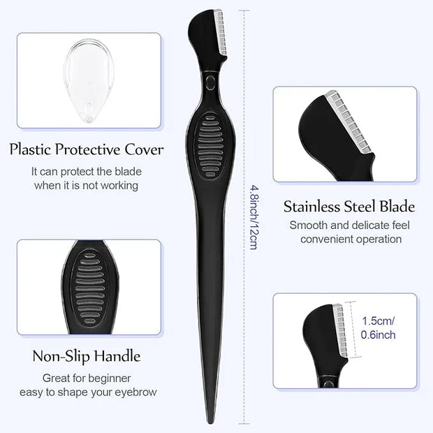 Mudder 21 Pcs Eyebrow Razor Eyebrow Shaver Facial Razor Multipurpose Face Trimmers with Precision Cover for Women Makeup C...
