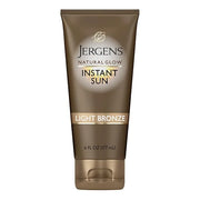 Jergens Natural Glow Instant Sun Self Tanner Moisturizer + Bronzer, Lightweight Sunless Tanner Moisturizer for a Sunkissed...