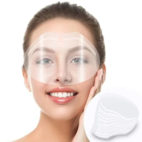 30 PCS Face Shield for Shower, Clear Eyebrow Shower Visor for Adults Eyelash Extensions, Eyelid Surgery, Lash Aftercare fo...