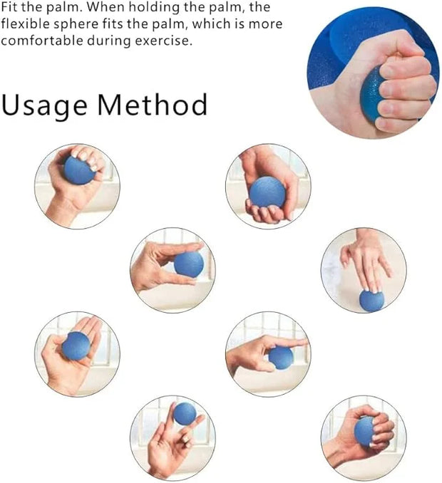 2 Pcs Pressure Relief Ball Silicone Grip Power - Product Image