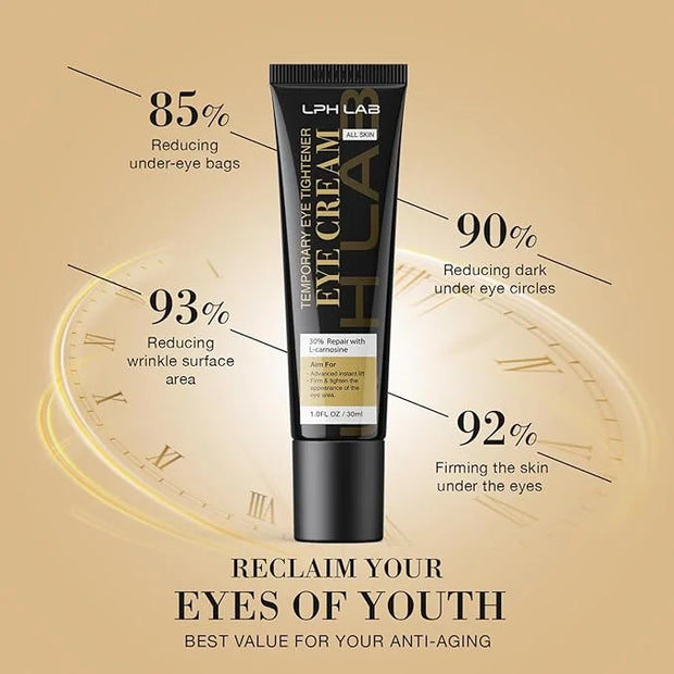 Temporary Eye Tightener Eye Cream for Under-Eye Bags, Dark Circles & Puffiness, Anti Aging Fine Lines, Firm That Delicate ...