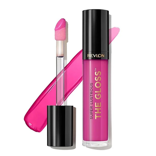 Revlon Super Lustrous Lip Gloss, Non-Sticky, Hydrating, High Shine Finish, 232 Pink Obsessed, 0.13 oz - Product Image