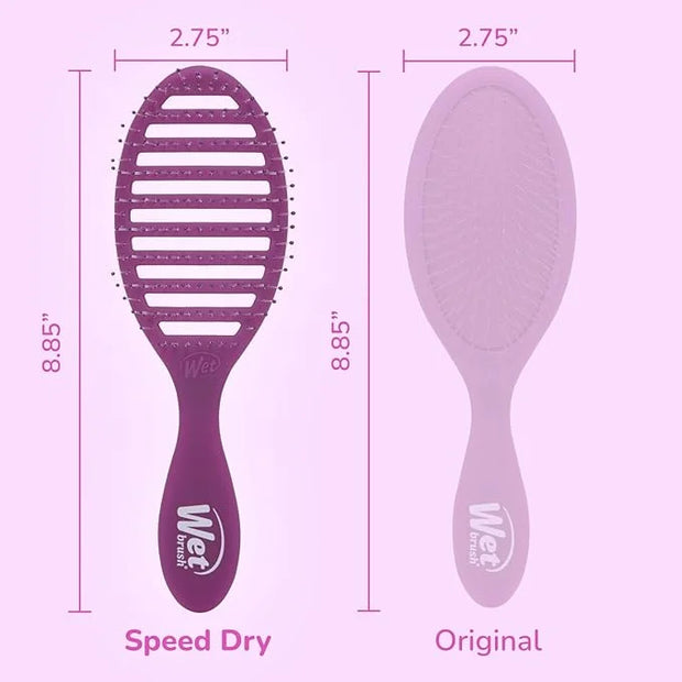 Wet Brush Speed Dry Hair Brush, Purple Frost - Vented Design & Soft HeatFlex Bristles Are Blow Dry Safe - Ergonomic Handle...