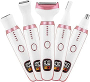 Electric Razors for Women, Bikini Trimmer for Women 5 in 1 Body Shaver for Nose Hair Face Eyebrow Arms Legs Armpit Underar...
