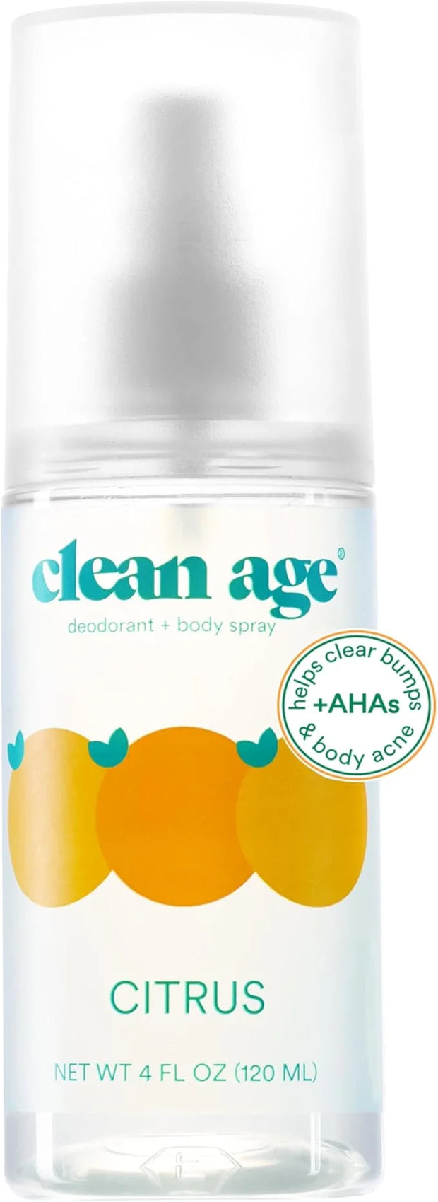 Aluminum Free Deodorant & Body Spray for Whole Body - Citrus 4oz - Clean Deodorant and Body Spray for Teen Boys and Girls ...