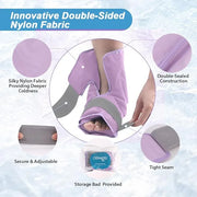 NEWGO Bundle of Cooling Eye Mask and Foot Ice Pack Purple - Product Image