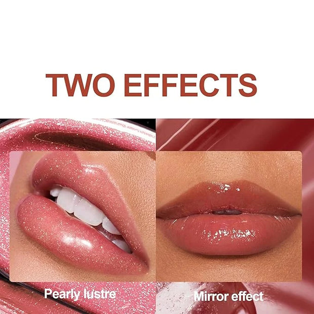 MAEPEOR Moisturizing Lipgloss Set 6PCS Smooth Shiny Lip Gloss Neutral Nude Nourishing Glossy Lipgloss for Women and Girls ...