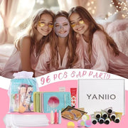 84 Piece Girls Spa Party Supplies Set, Face Masks, Hand Creams, Eye Patches, Bath Bombs, Lip Balms, 12 Person Kit - Produc...