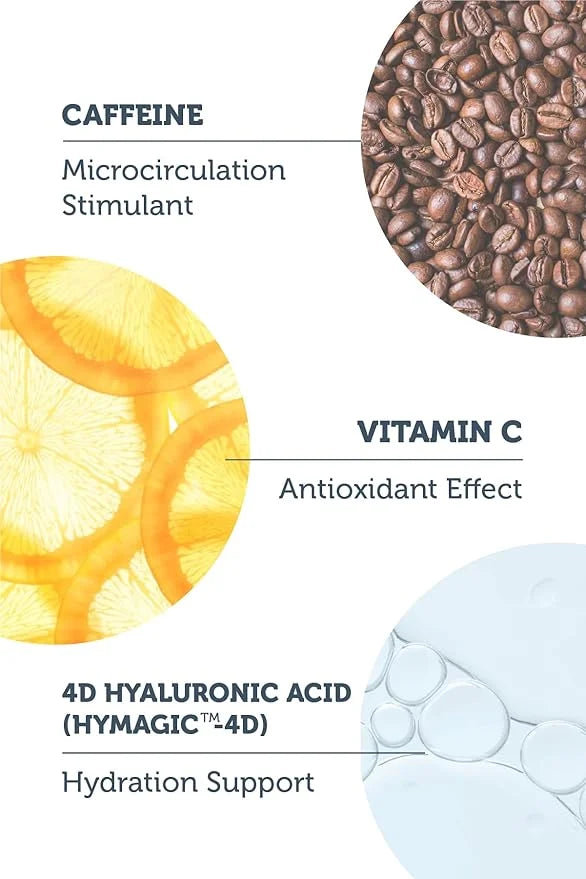 The Purest Solutions Radiance Eye Contour Serum (Caffeine Solutions 5% + Vitamin C) - Bright & Rested Appearance - Skin To...