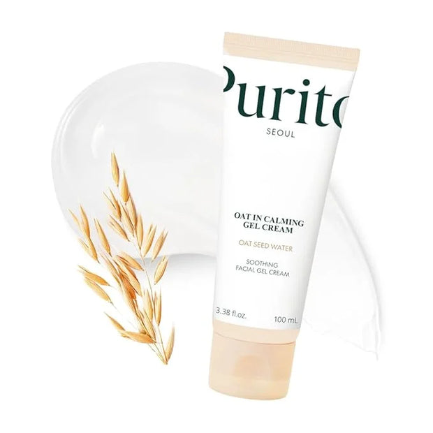 PURITO Oat In Calming Gel Cream, Oat Seed Water for Hydration & Soothing, Lightweight, Non-Sticky Moisturizer for Sensitiv...