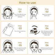 100Pcs/50Pairs Under Eye Patches Gold for Dark Circles, Puffy Eyes, and Wrinkles, 24K Gold Eye Mask for Face, Eye Cream fo...