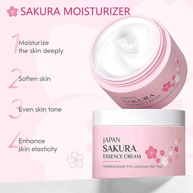 Sakura Skincare Set, Skin Care Set For Teen Girls, Skincare Gift Set Cherry Blossom Beauty Set, Deep Cleaning Skincare Fac...