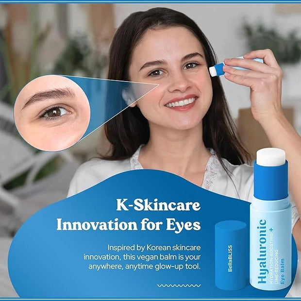 BellaBLISS Hyaluronic Eye Balm Reduces Anti-Aging Dryness and Fine lines, Hydrating - under eye cream - Made in korea 0.35...