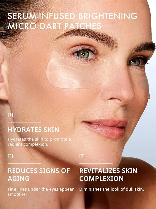 depology Deepcare+ Serum-Infused Micro Dart Patche | 4 Pairs Eye Mask | Under Eye Patches for Wrinkles | Fine Lines | Hydr...