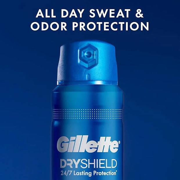 Gillette Dry Spray Antiperspirant and Deodorant for Men, 24/7 Sweat & Odor Protection, Anti-White Mark Technology, Arctic ...