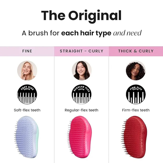 Tangle Teezer Original Detangler Brush, Dry & Wet Hair Brush for Color-Treated, Fine & Fragile Hair Types, Mint Violet - P...