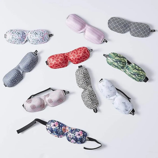 Bucky 40 Blinks No Pressure Printed Eye Mask for Travel & Sleep, Black Dot, One Size - Product Image