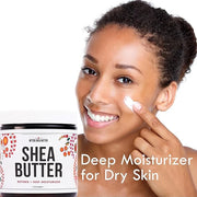 Refined Shea Butter Unscented - 100% Pure African Shea Butter for Hair & Dry Skin - Soap Base - Face & Body Moisturizer, f...