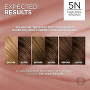 L’Oreal Paris Excellence Universal Nudes Permanent Hair Color, Ammonia Free Hair Dye for Gray Hair Coverage, 5N Natural Br...