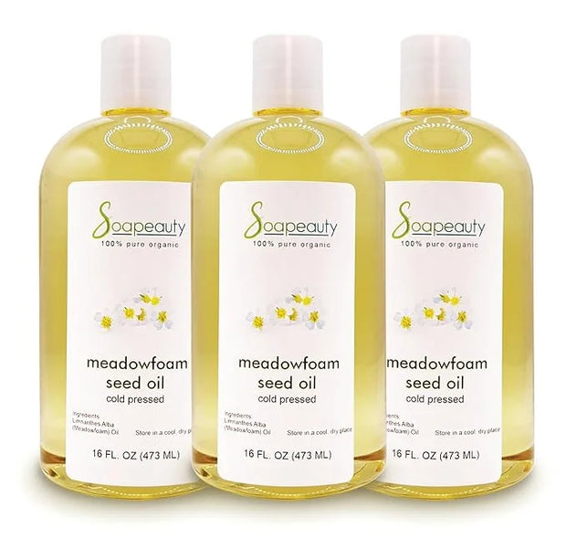 Soapeauty MEADOWFOAM SEED OIL Cold Pressed Unrefined | 100% Pure Natural Meadowfoam Seed Oil for Face & Hair | Moisturizer...