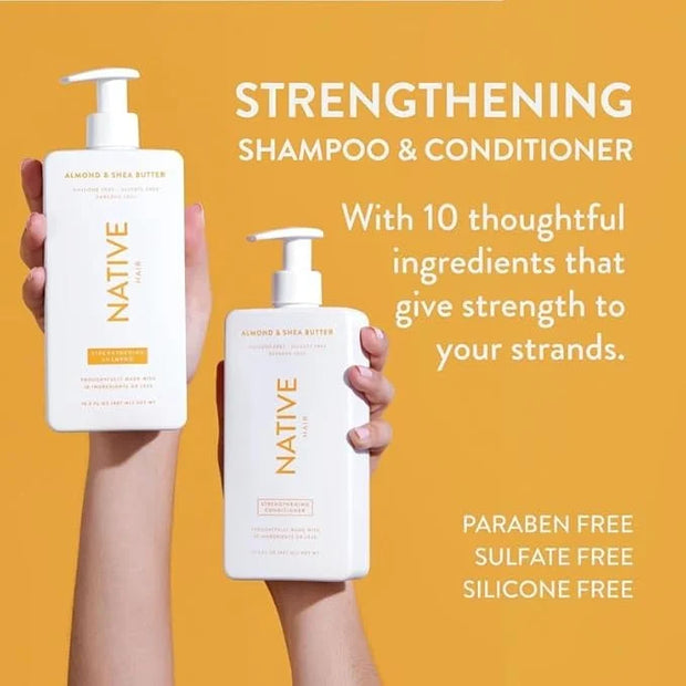 Native Shampoo and Conditioner Contain Naturally Derived Ingredients| All Hair Type Color & Treated, Fine to Dry Damaged, ...
