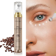 5% Caffeine Eye Serum with 360°Massage Ball for Puffiness, Fine Lines & Wrinkles - Anti-Aging, Hydrating Formula with Hyal...