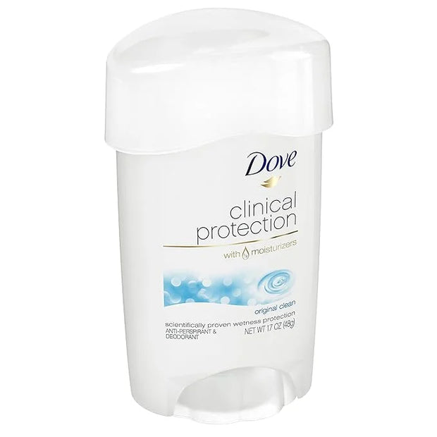 Dove Clinical Protection Antiperspirant Deodorant, Original Clean, 1.7 Ounce - Product Image