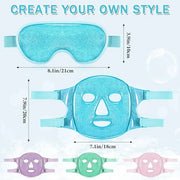 Geyoga Gel Ice Face Eye Mask Cooling Face Eye Masks for Reducing Puffiness, Dark Circles, Redness, Pain Relief, Migraine, ...