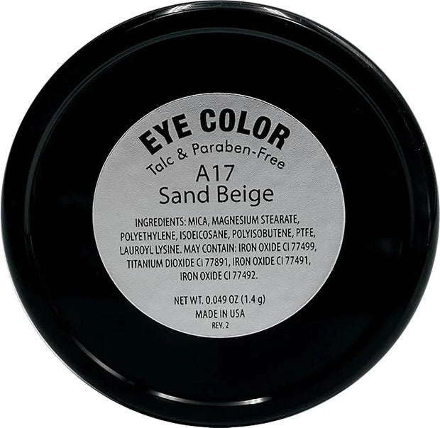 Sand Beige Cool Toned Taupe Neutral Light Brown Pressed Powder Single Vegan Eyeshadow; Talc, Paraben & Cruelty Free - Prod...