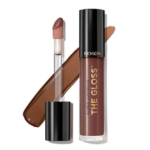 Revlon Super Lustrous Lip Gloss, Non-Sticky, Hydrating, High Shine Finish, 310 Choco Crush, 0.13 oz - Product Image