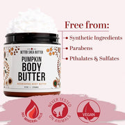 Pumpkin Body Butter with Organic Shea Butter | Pumpkin Spice Lotion for Women | Non Greasy Body Cream | Fall Body Care Fav...