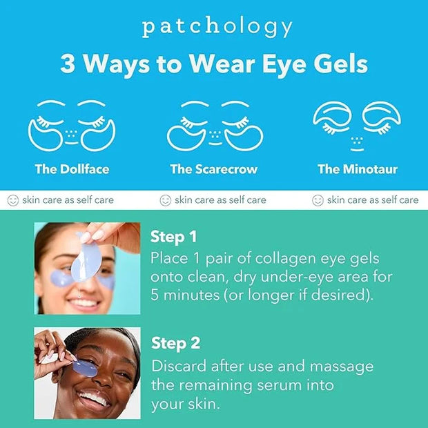 Patchology Iced Cooling Under Eye Mask Patches with Peptides, Cloudberry Oil and Bakuchiol. Cool eye gels to firm skin and...